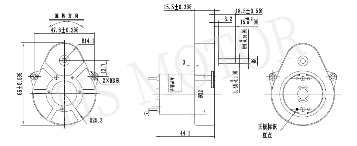 48梨形齿轮箱外形图